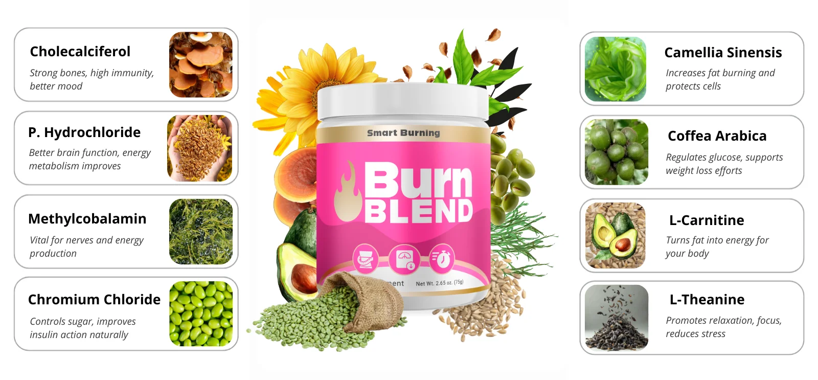 burn blend ingredients